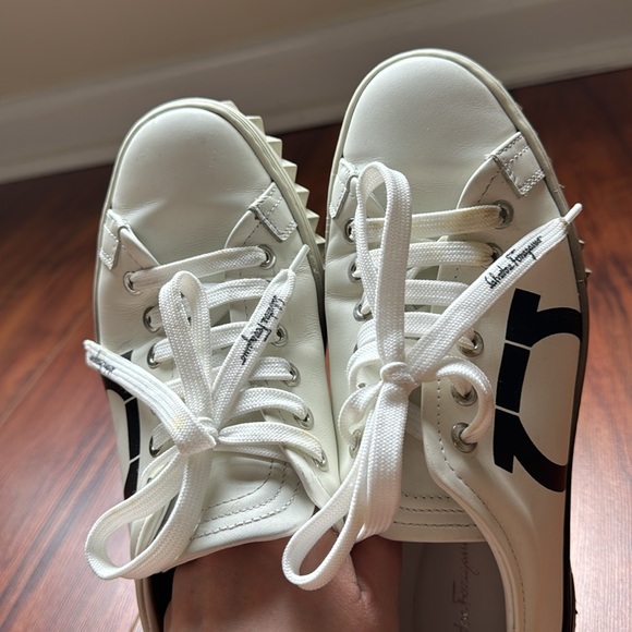 Salvatore Feraggamo Leather Sneakers - Picture 8 of 8